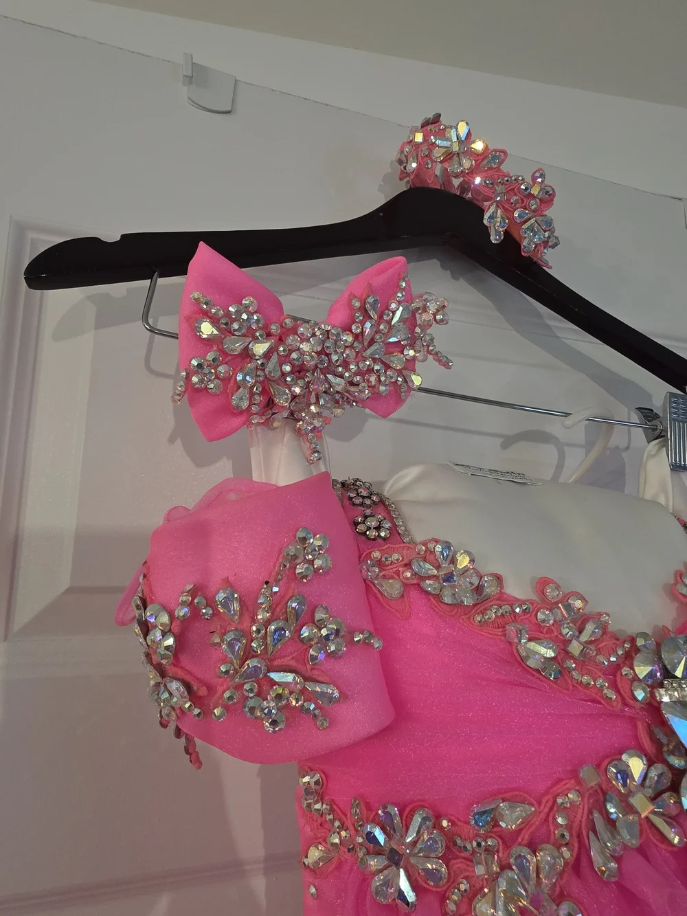 Full GLITZ Custom made Pageant Cupcake Dress w Accessories